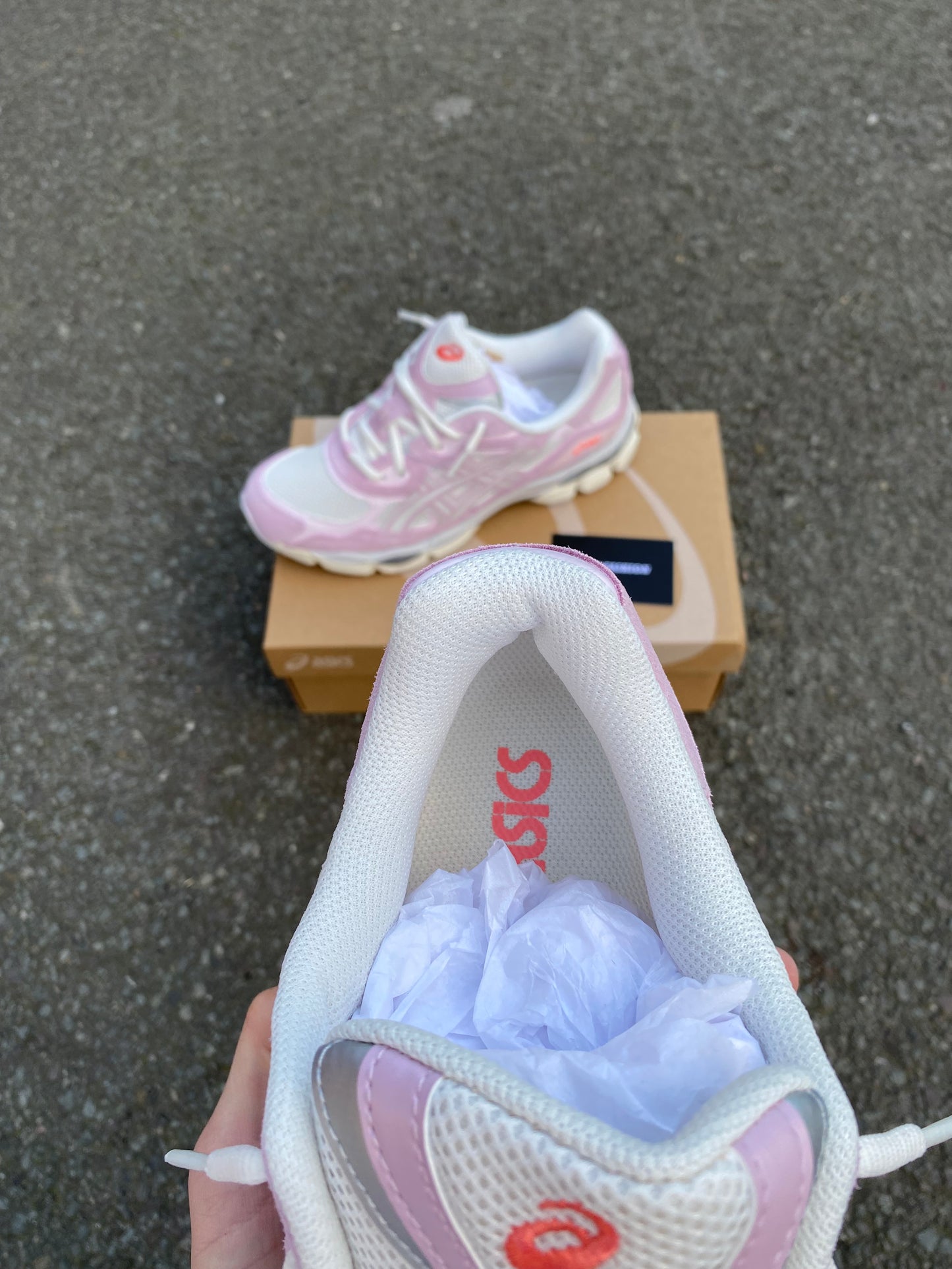 ASICS “rose water”