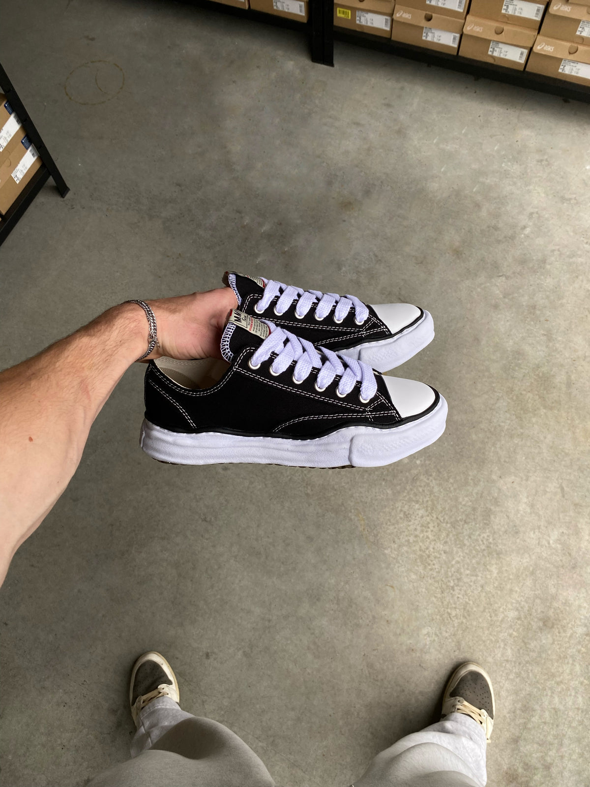 Maison Mihara Yasuhiro Peterson OG Sole Canvas Low Black