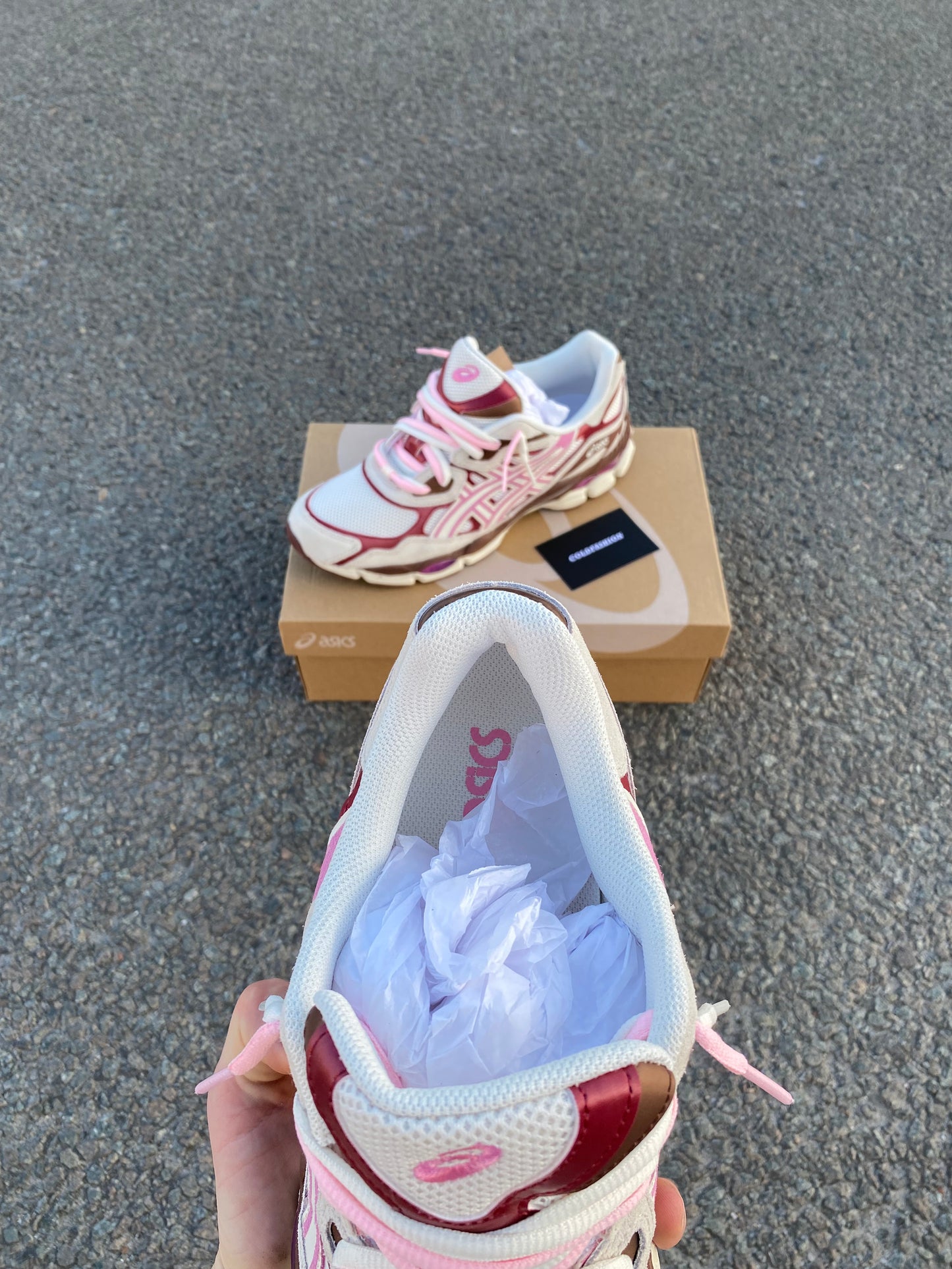 ASICS “cream sweet pink”