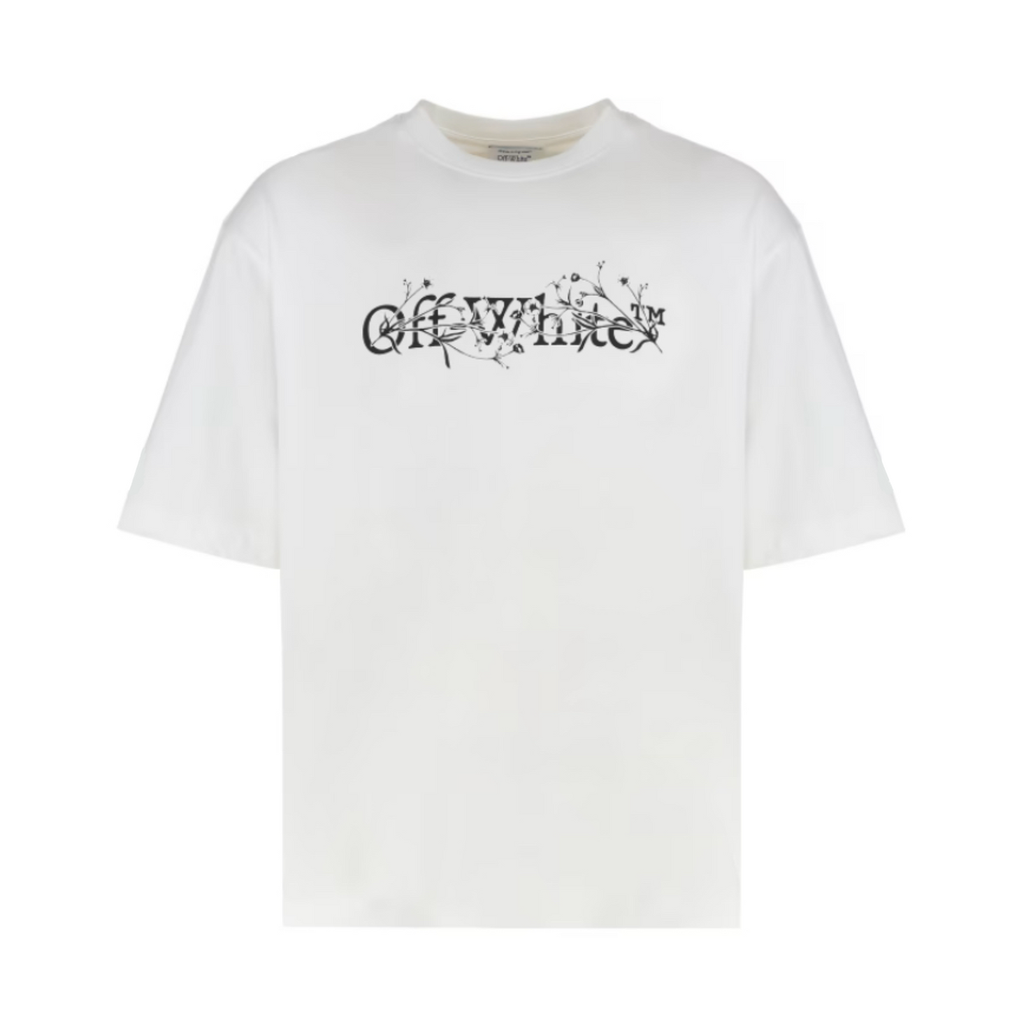 OFF-WHITE Bookish Flower Tee White