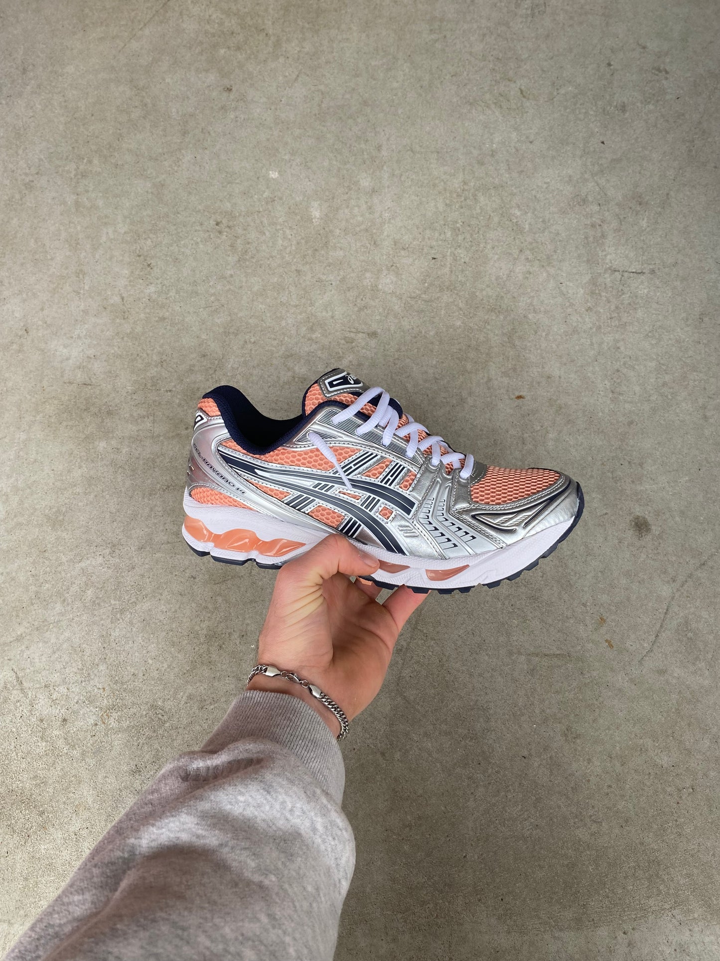 ASICS gel kayano “Sepia Pure Silver”