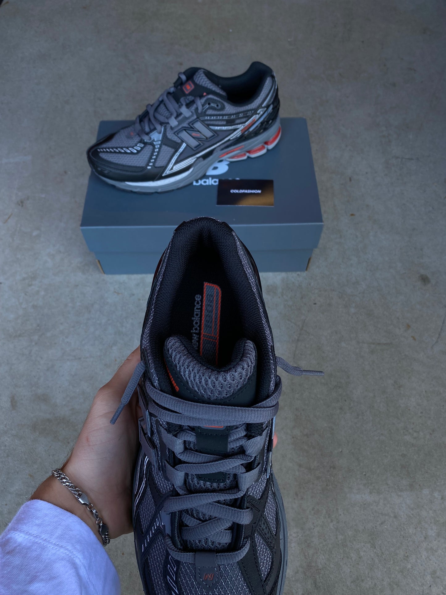 New balance “Black grey red"