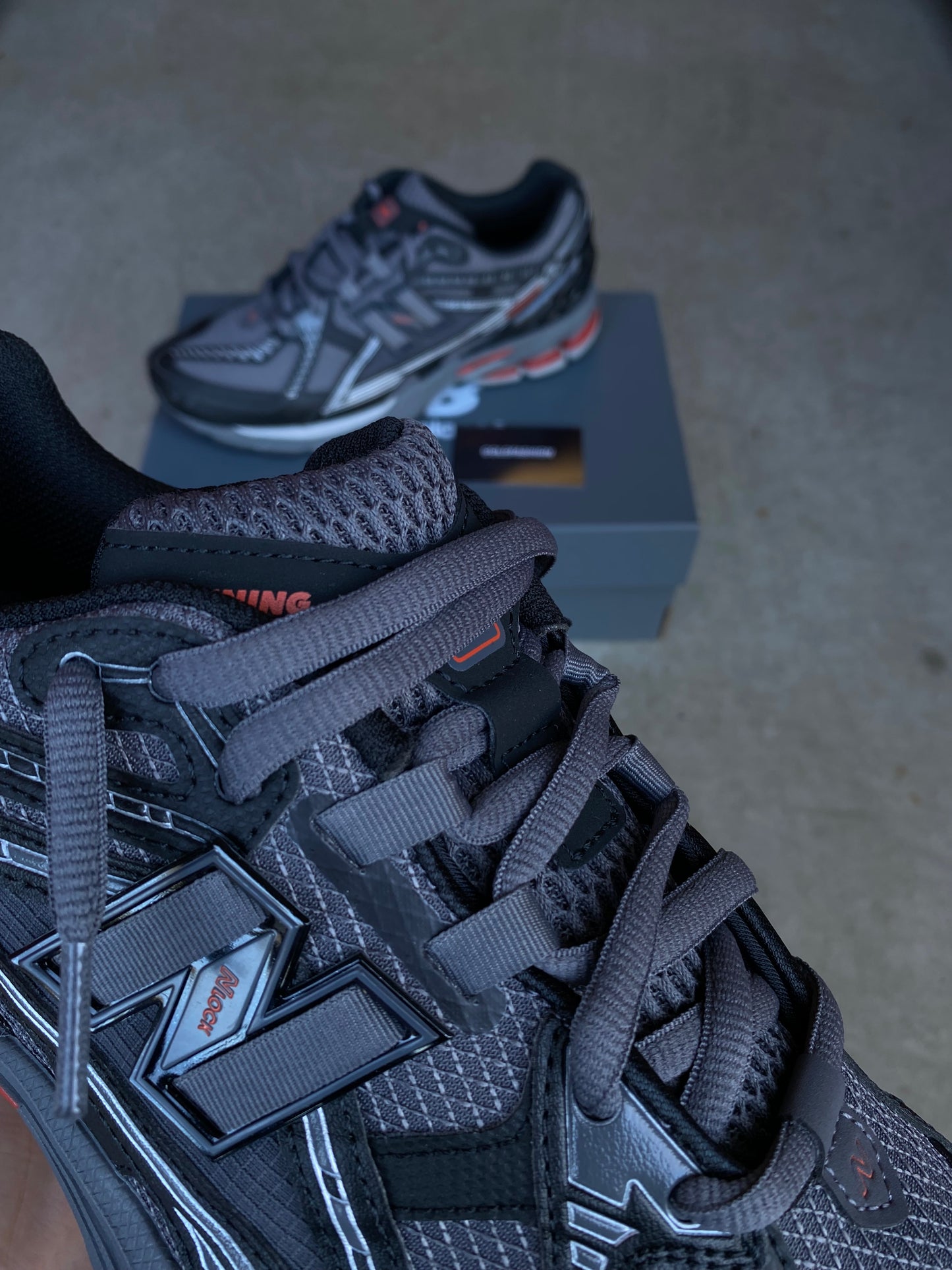 New balance “Black grey red"