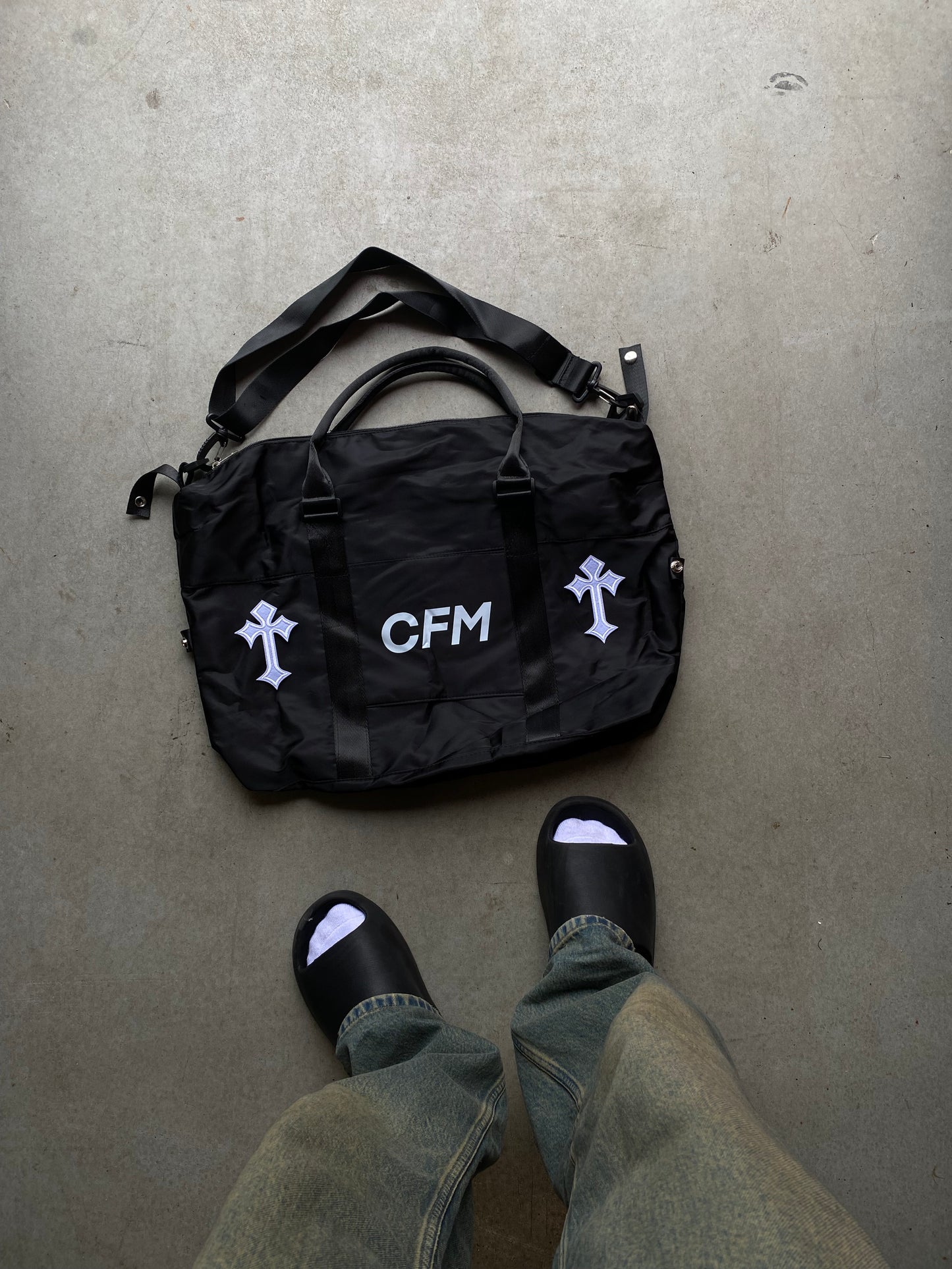 CFM Cross Patched Travel Bag - releasing january 17th