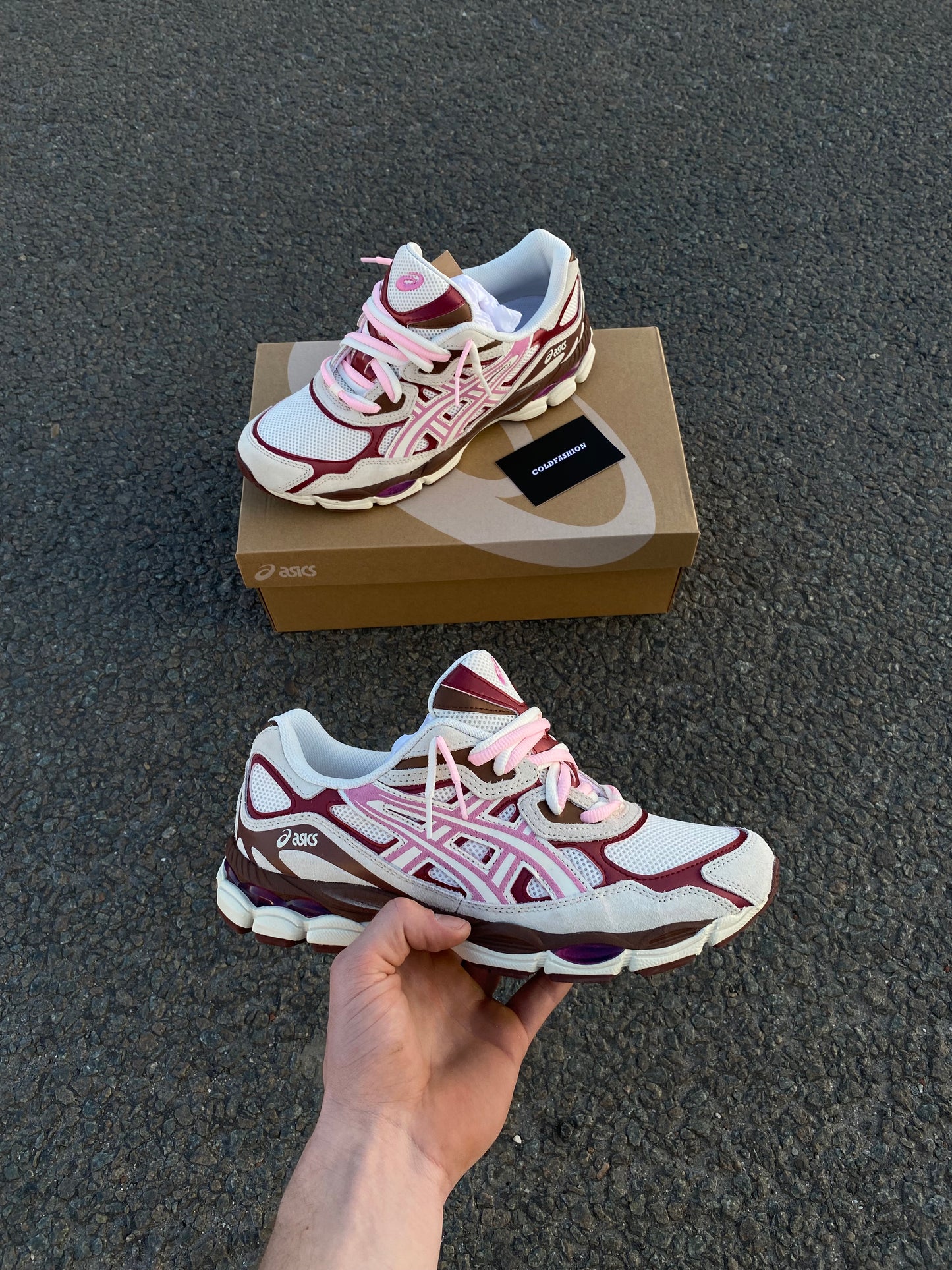 ASICS “cream sweet pink”
