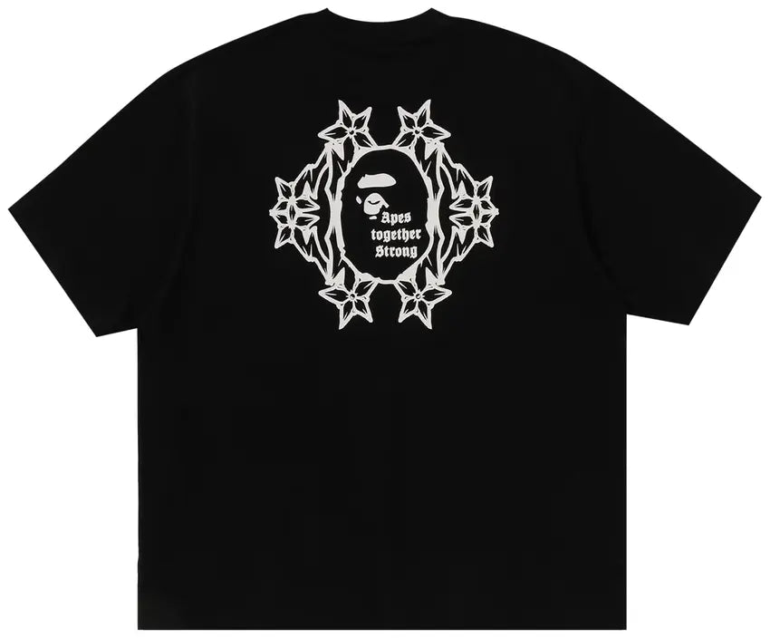 BAPE logo relaxed tee black