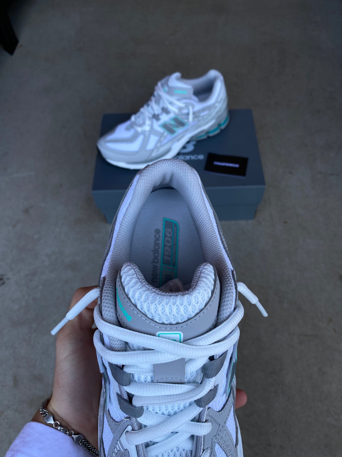 New balance “White Light Grey"