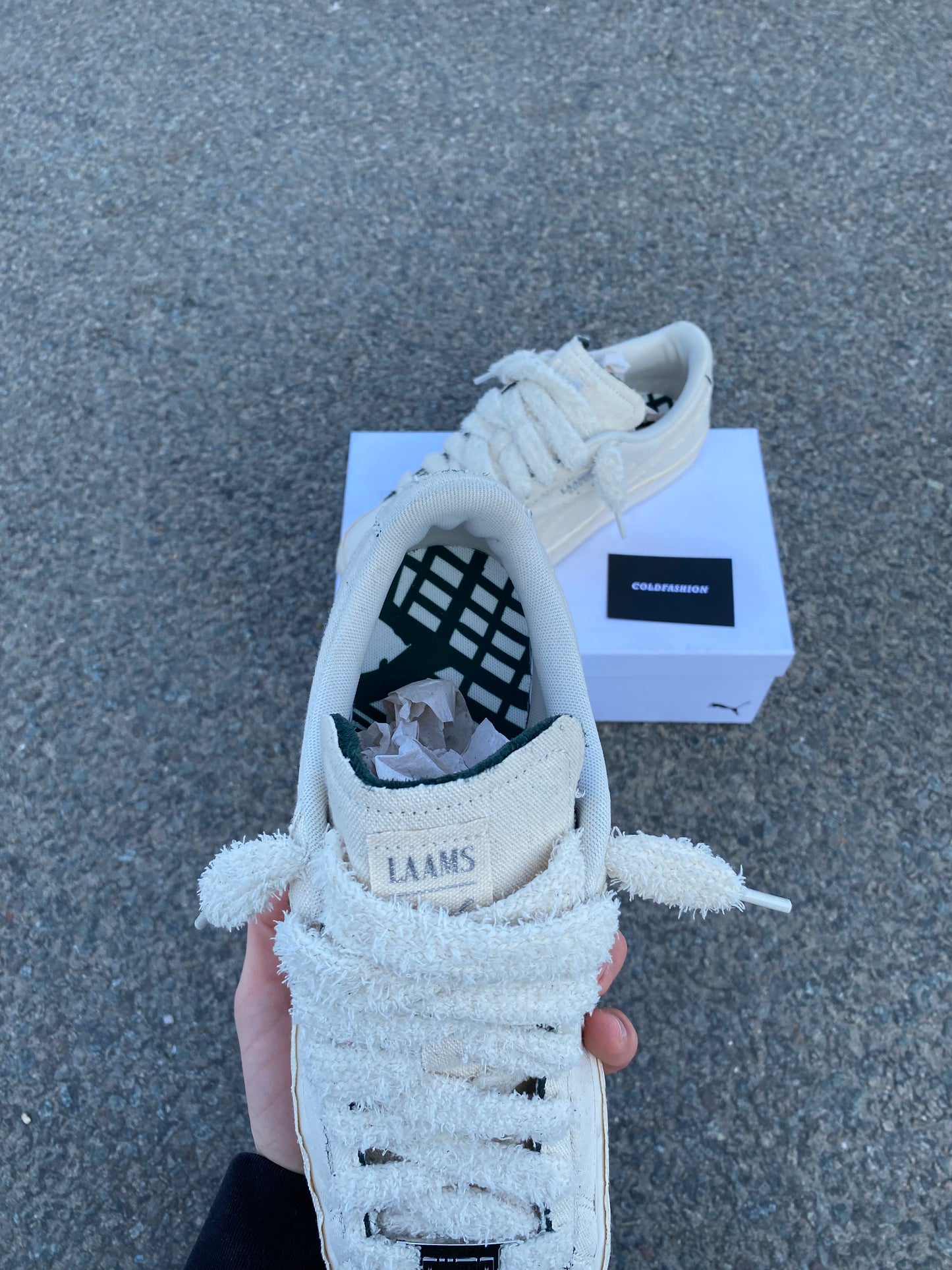 PUMA X LAAMS “suede blank canvas
