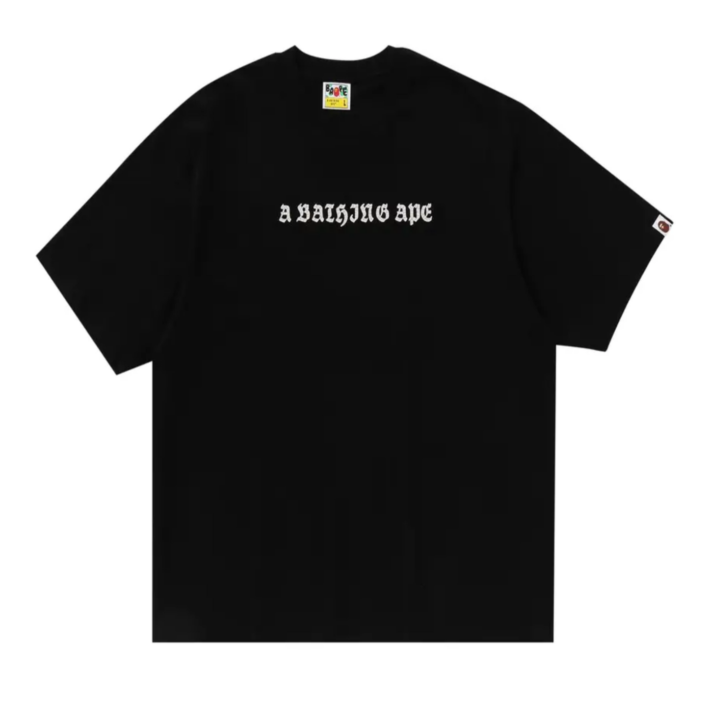 BAPE logo relaxed tee black