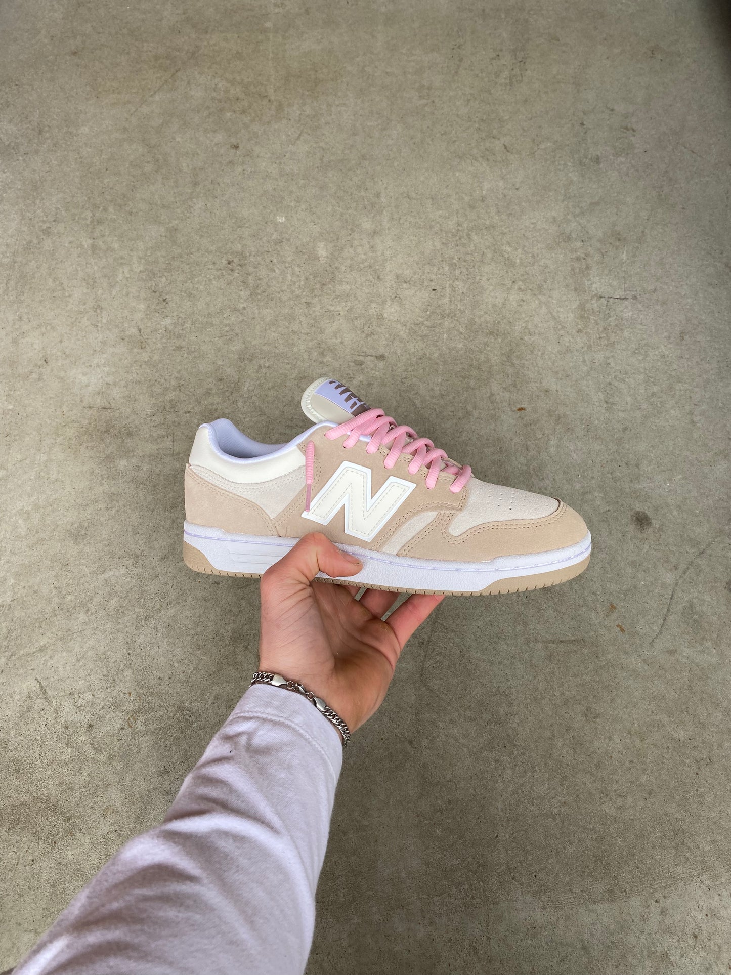 New balance “Cream” pink laced