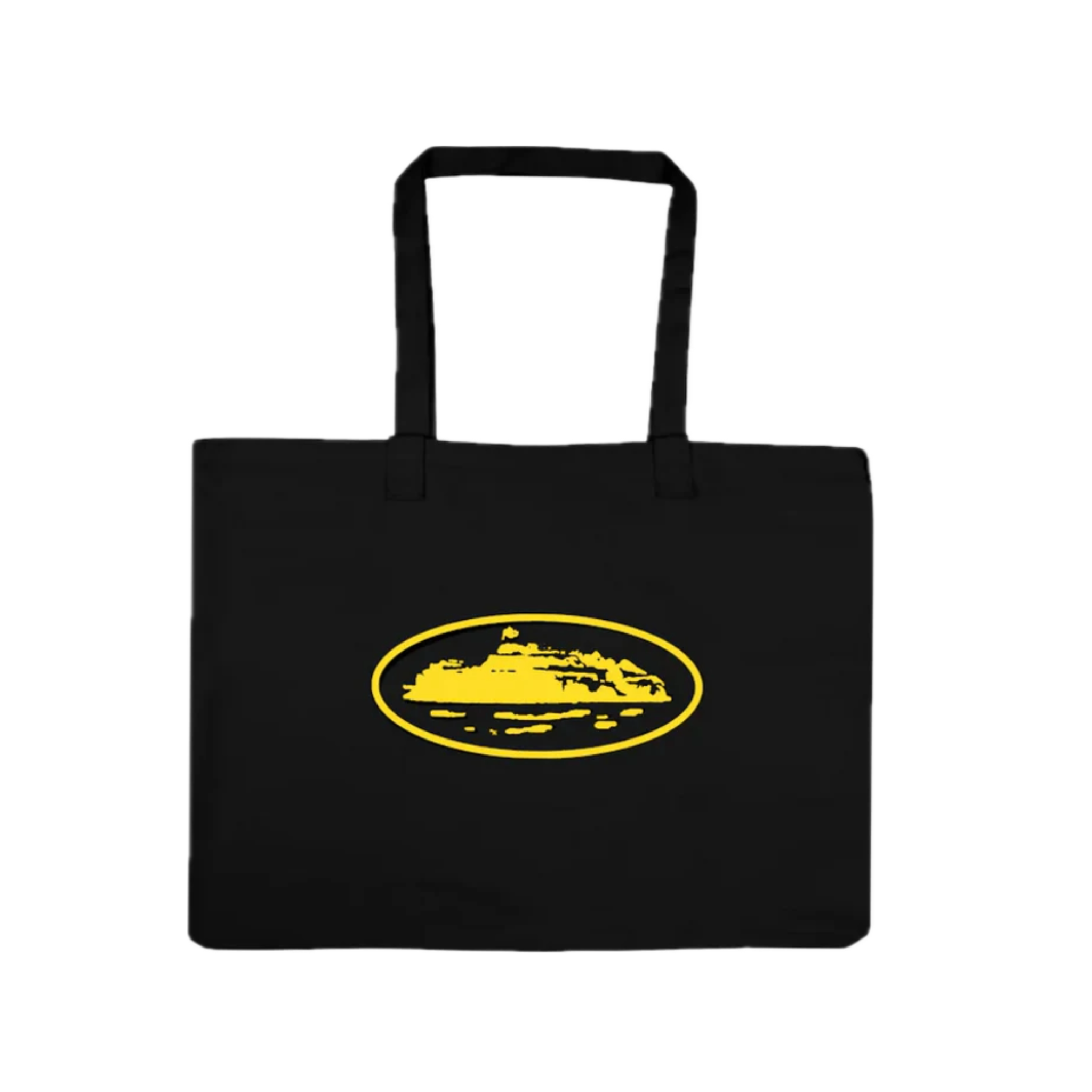 Corteiz Tote Bag Black Yellow – COLDFASHION