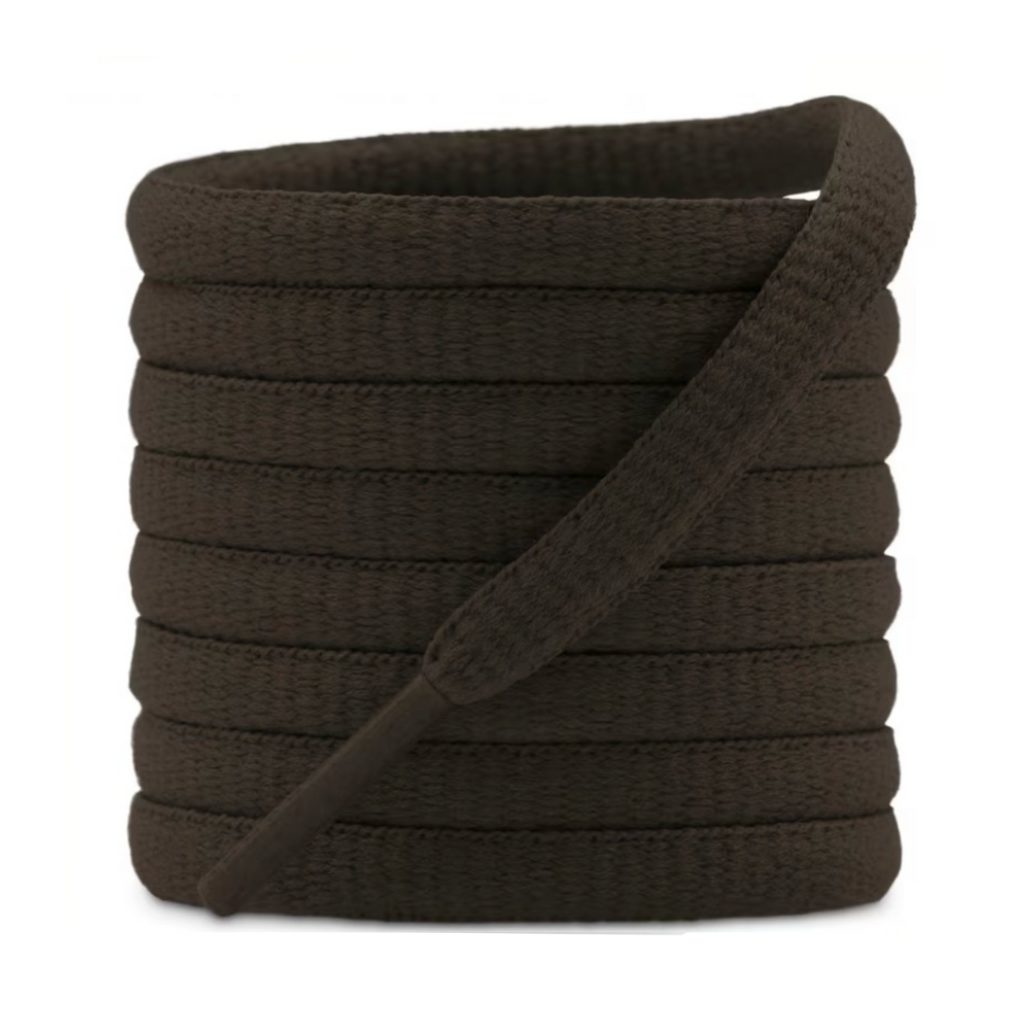 Dark brown laces