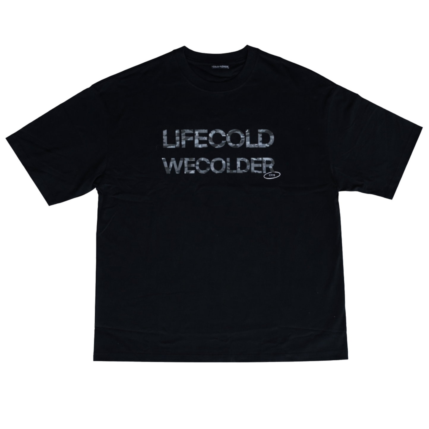 CAPSULE 002 WE COLDER TEE BLACK CAMO