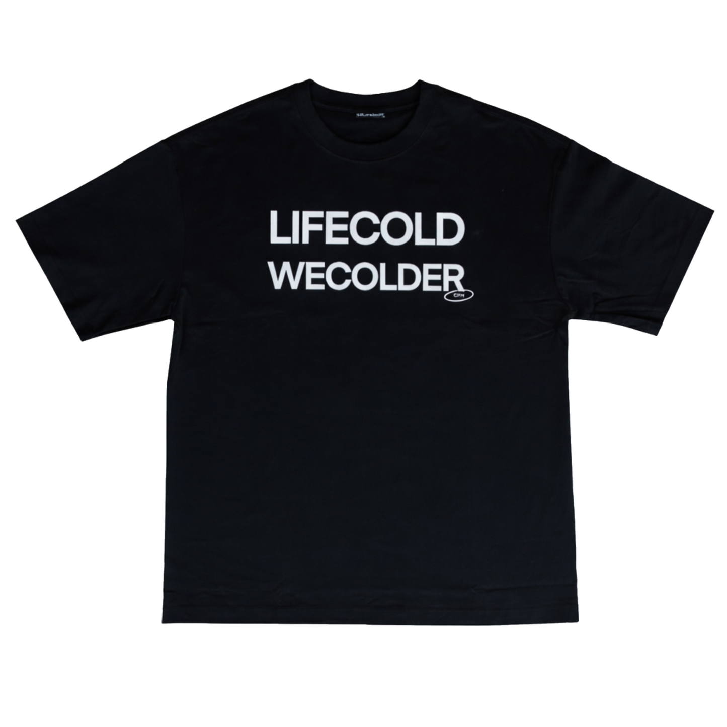 CAPSULE 002 WE COLDER TEE BLACK WHITE