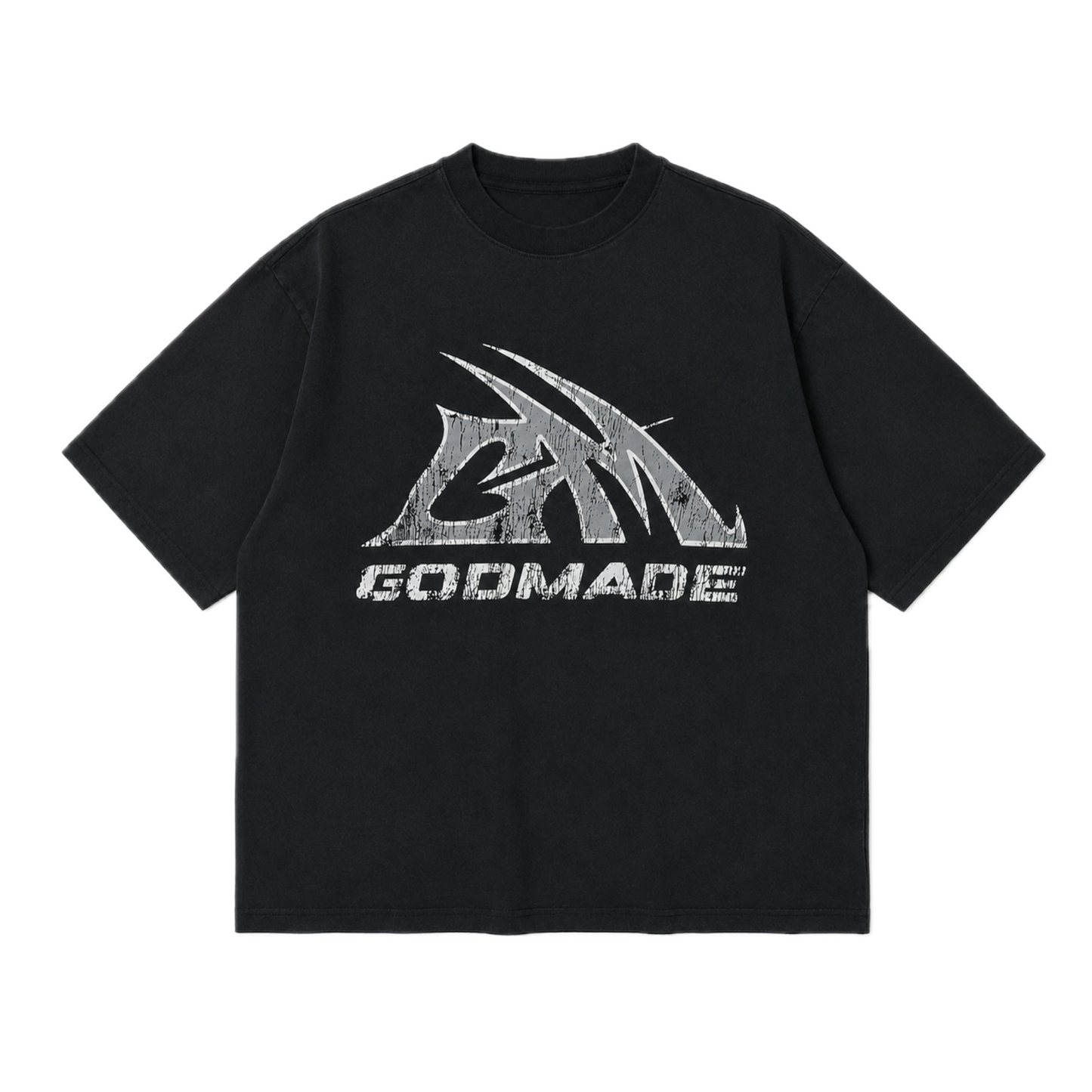 Godmade Logo T-shirt Washed Black