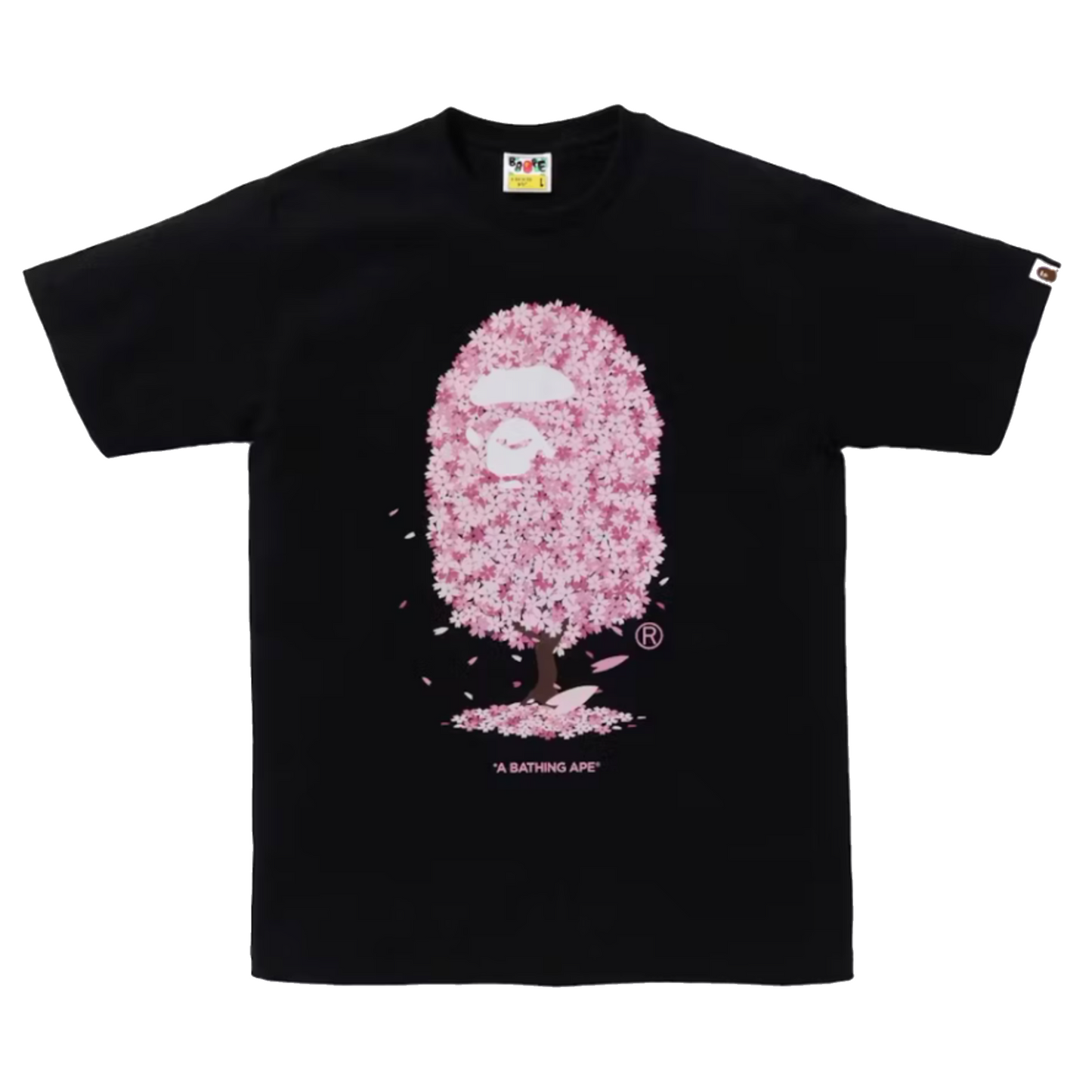 BAPE Sakura Tee Black Pink