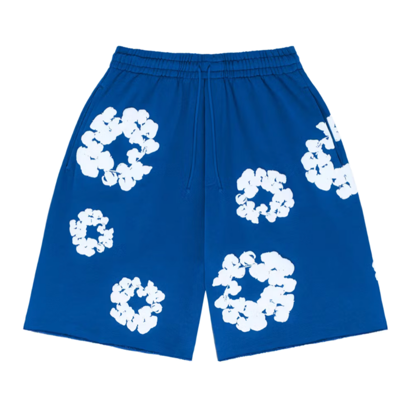 Denim Tears The Cotton Wreath Shorts Royal Blue
