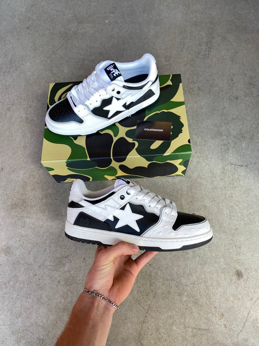 A Bathing Ape Sk8 Sta “black white”