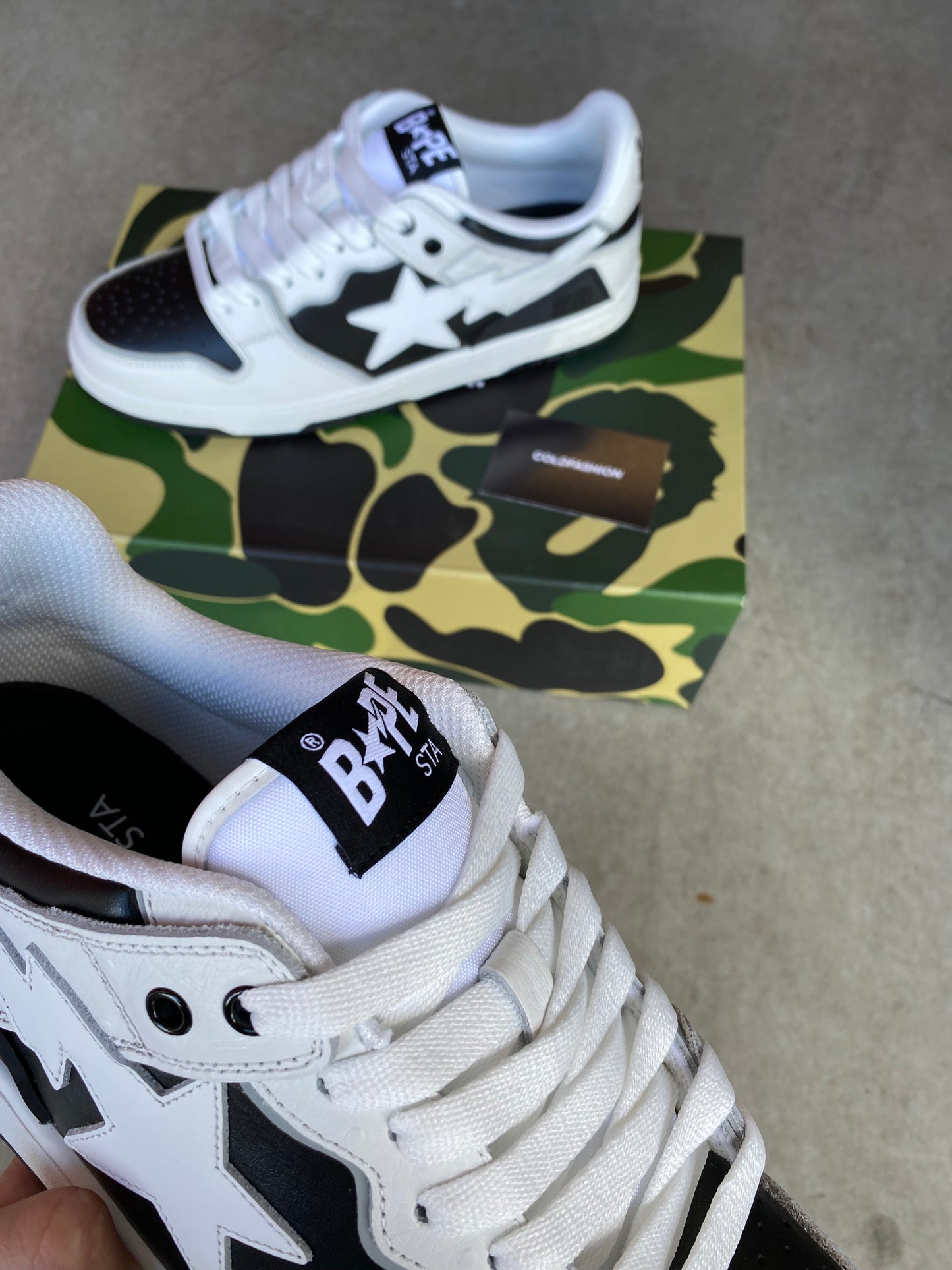 A Bathing Ape Sk8 Sta “black white”