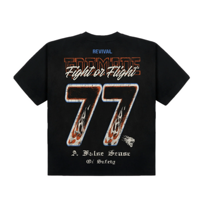 God Made War Tee Washed Black