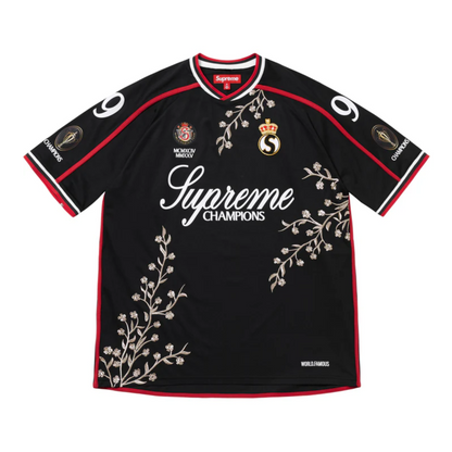 Supreme Floral Soccer Jersey Black