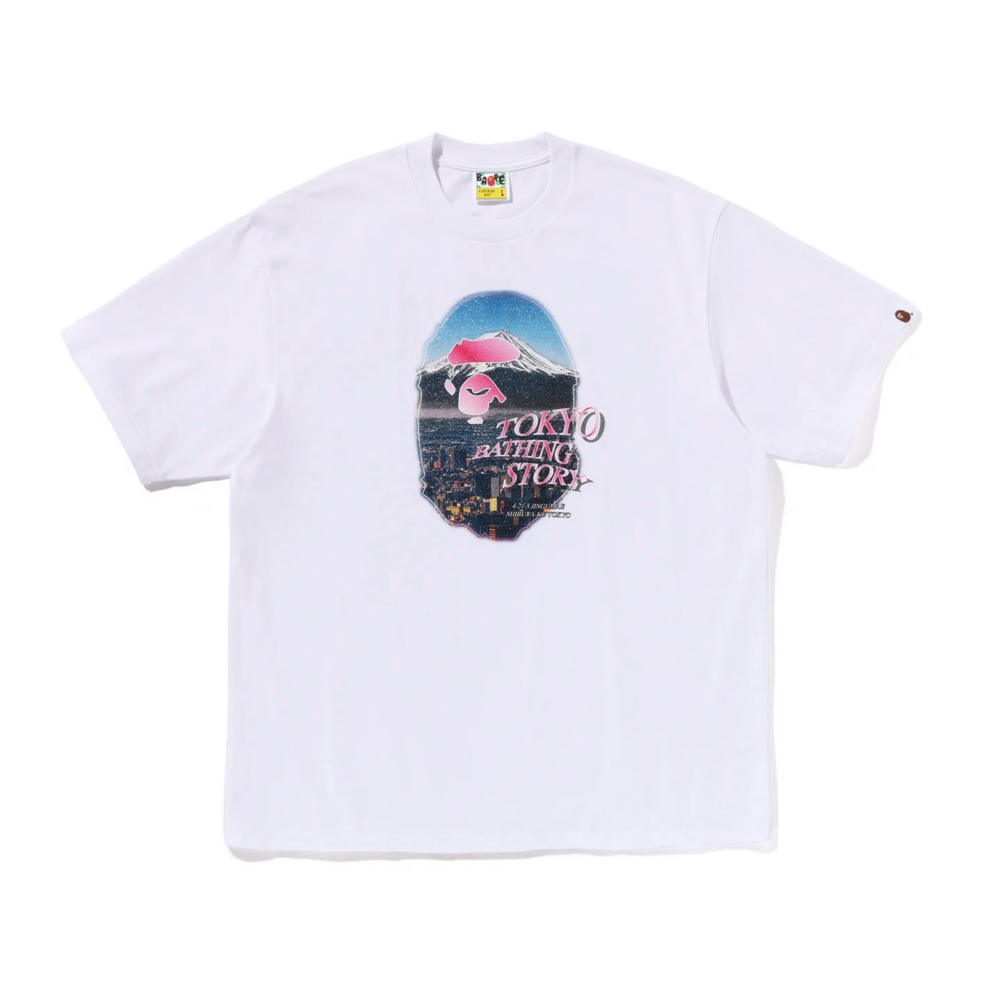 BAPE Cityskape Ape Head Tee White