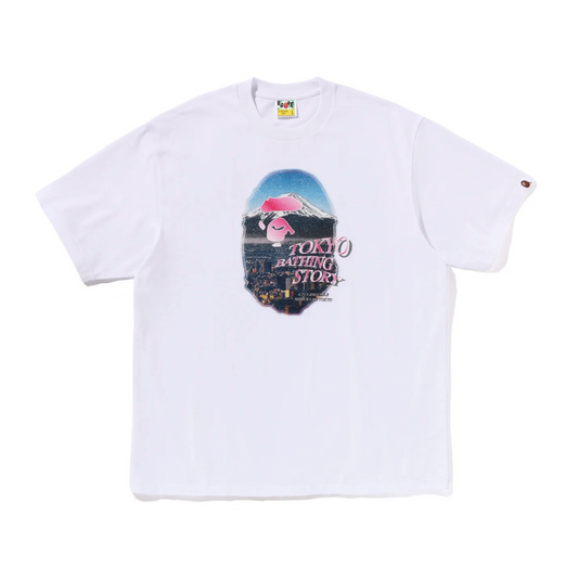 BAPE Cityskape Ape Head Tee White