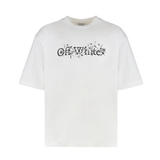 OFF-WHITE Bookish Flower Tee White