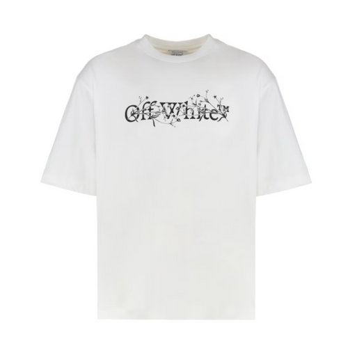 OFF-WHITE Bookish Flower Tee White