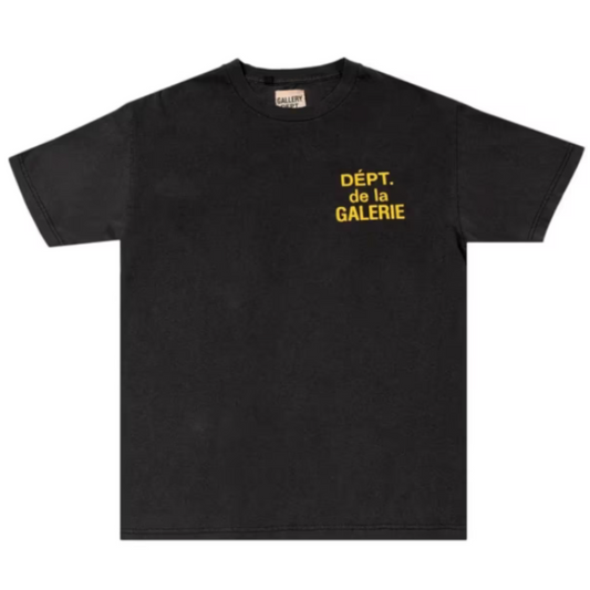 Gallery Dept. French Classic T-shirt Black Yellow