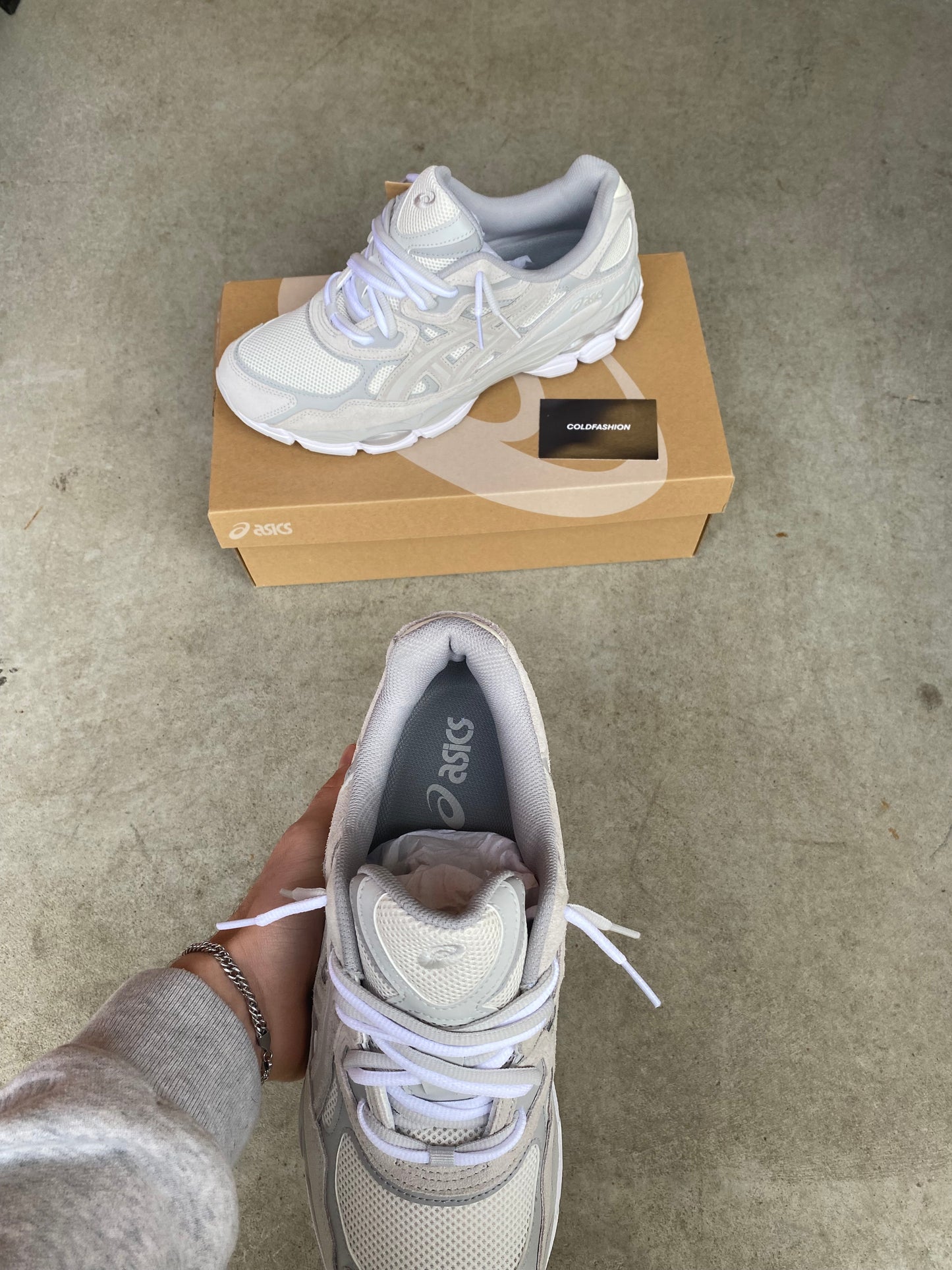 ASICS “Cream Cloud Grey”