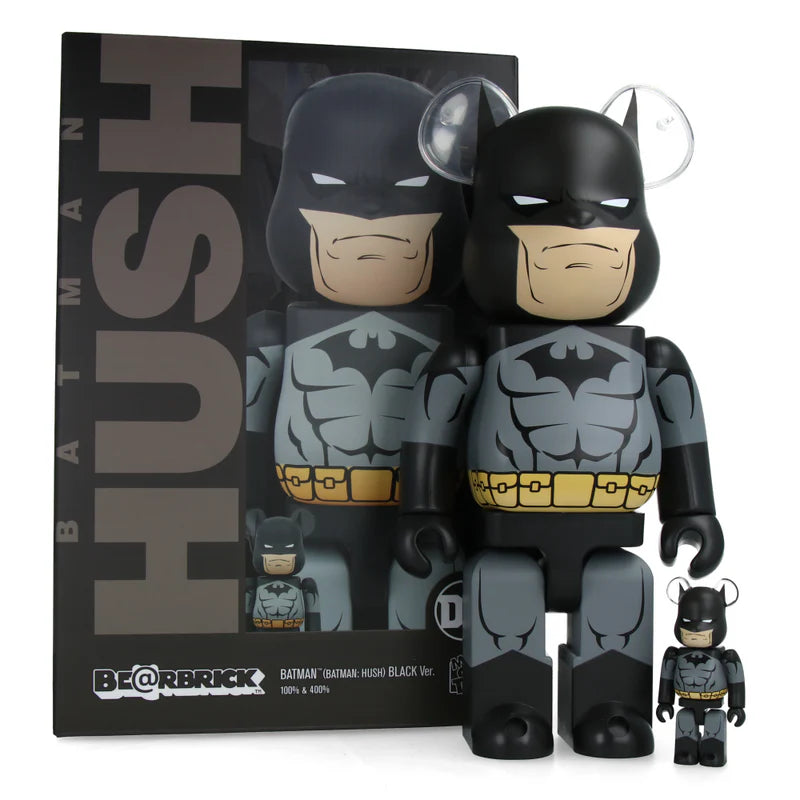 BEARBRICK BATMAN: HUSH BLACK 100% & 400% SET