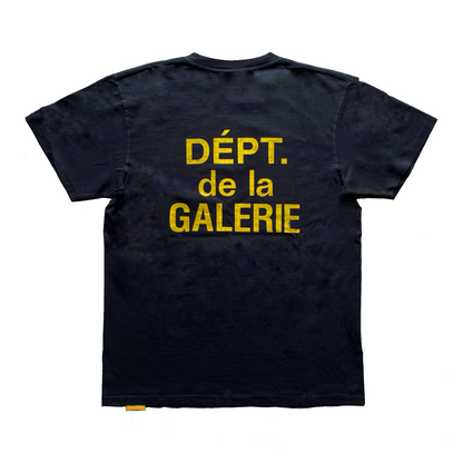 Gallery Dept. French Classic T-shirt Black Yellow