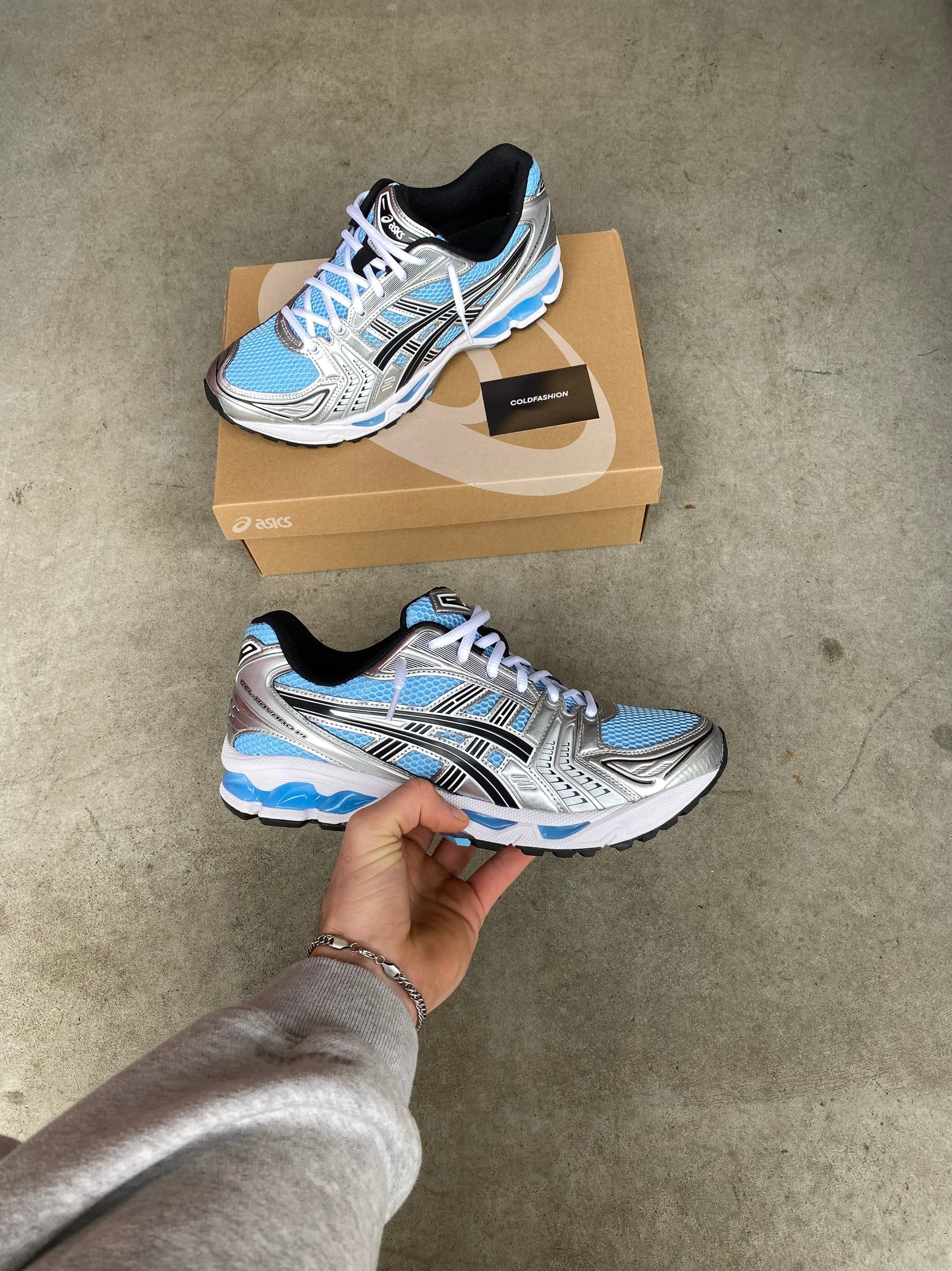 ASICS gel kayano “Artic Sky Pure Silver”