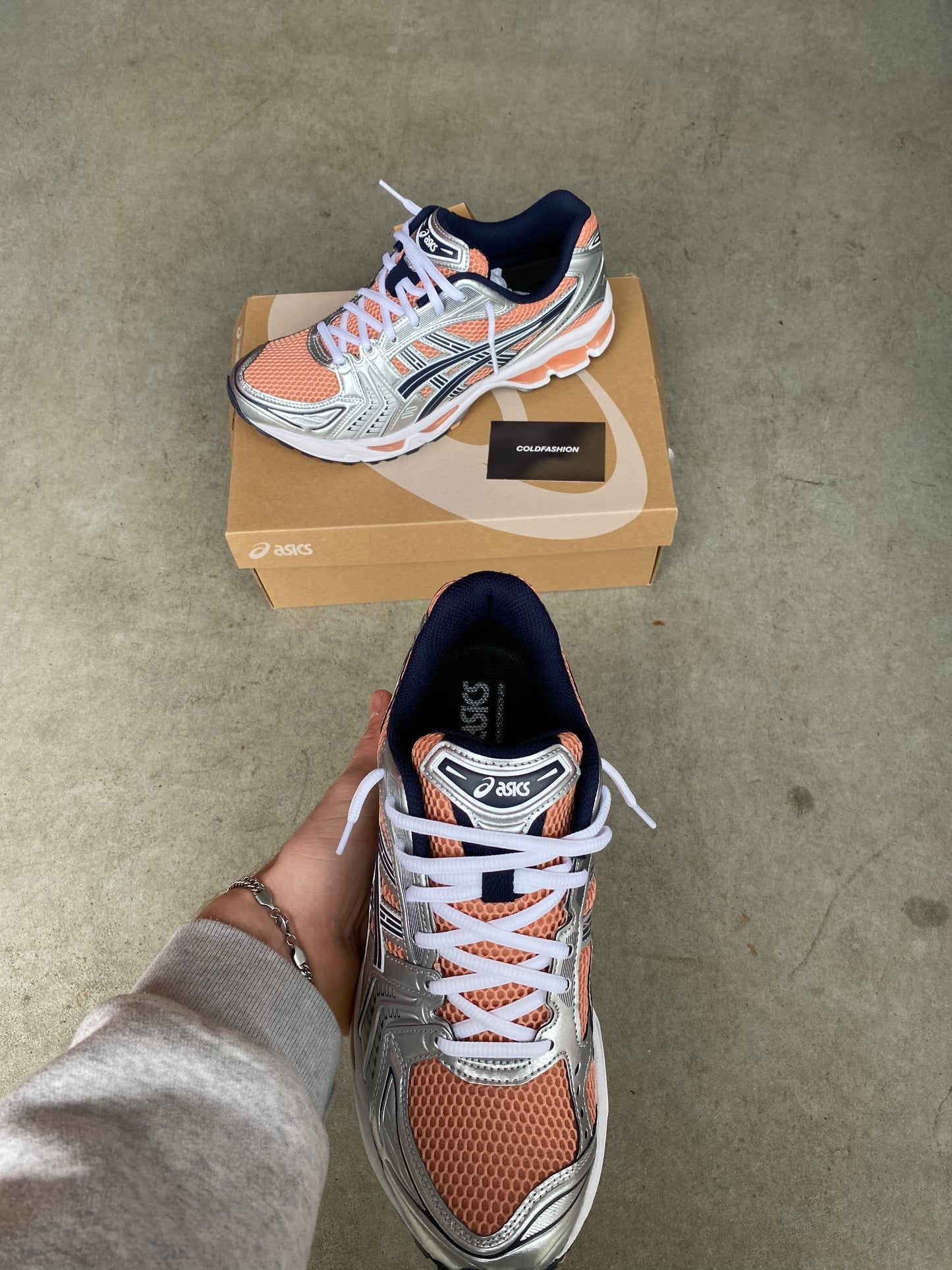 ASICS gel kayano “Sepia Pure Silver”