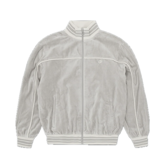 Corteiz Uptown Velour Track Jacket Grey