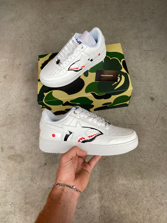 A Bathing Ape shark Bape Sta “white”