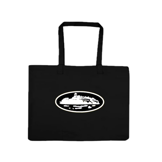 Corteiz Tote Bag Black White