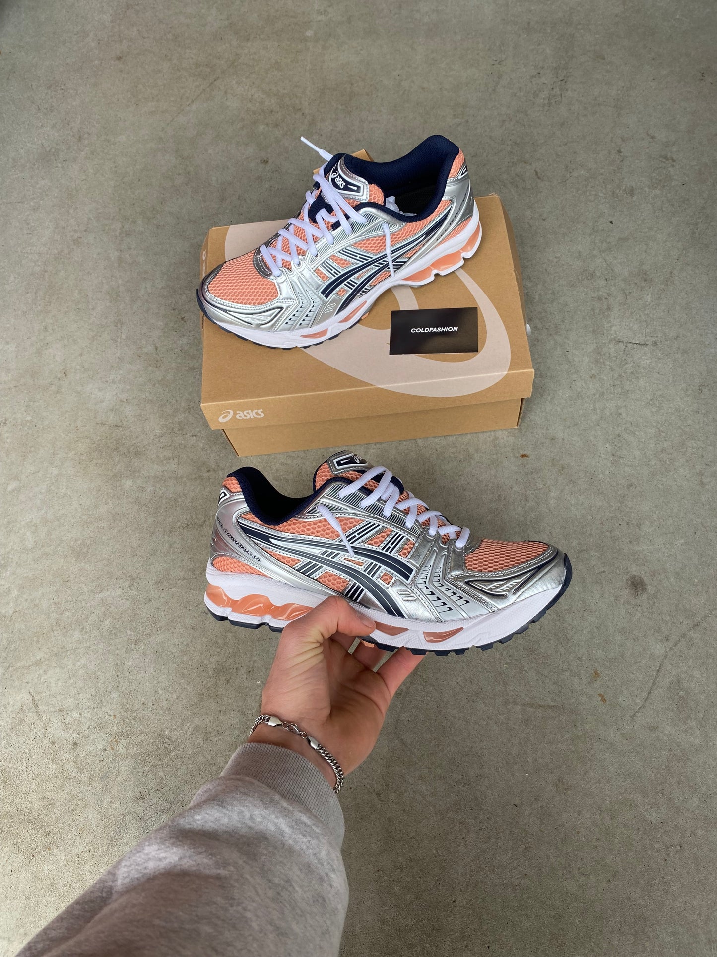 ASICS gel kayano “Sepia Pure Silver”