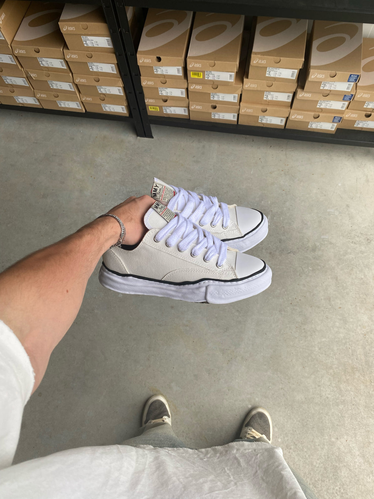 Maison Mihara Yasuhiro Peterson OG Sole Canvas Low White