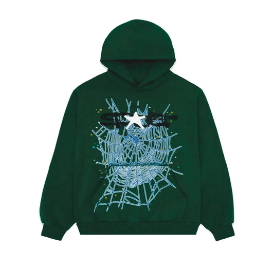 SP5DER OG Web hoodie hunter green