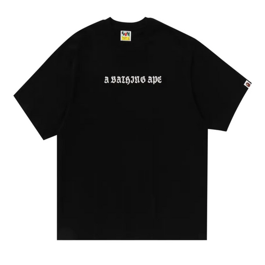 BAPE logo relaxed tee black