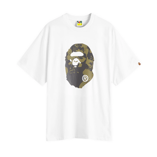 BAPE shark college tee white