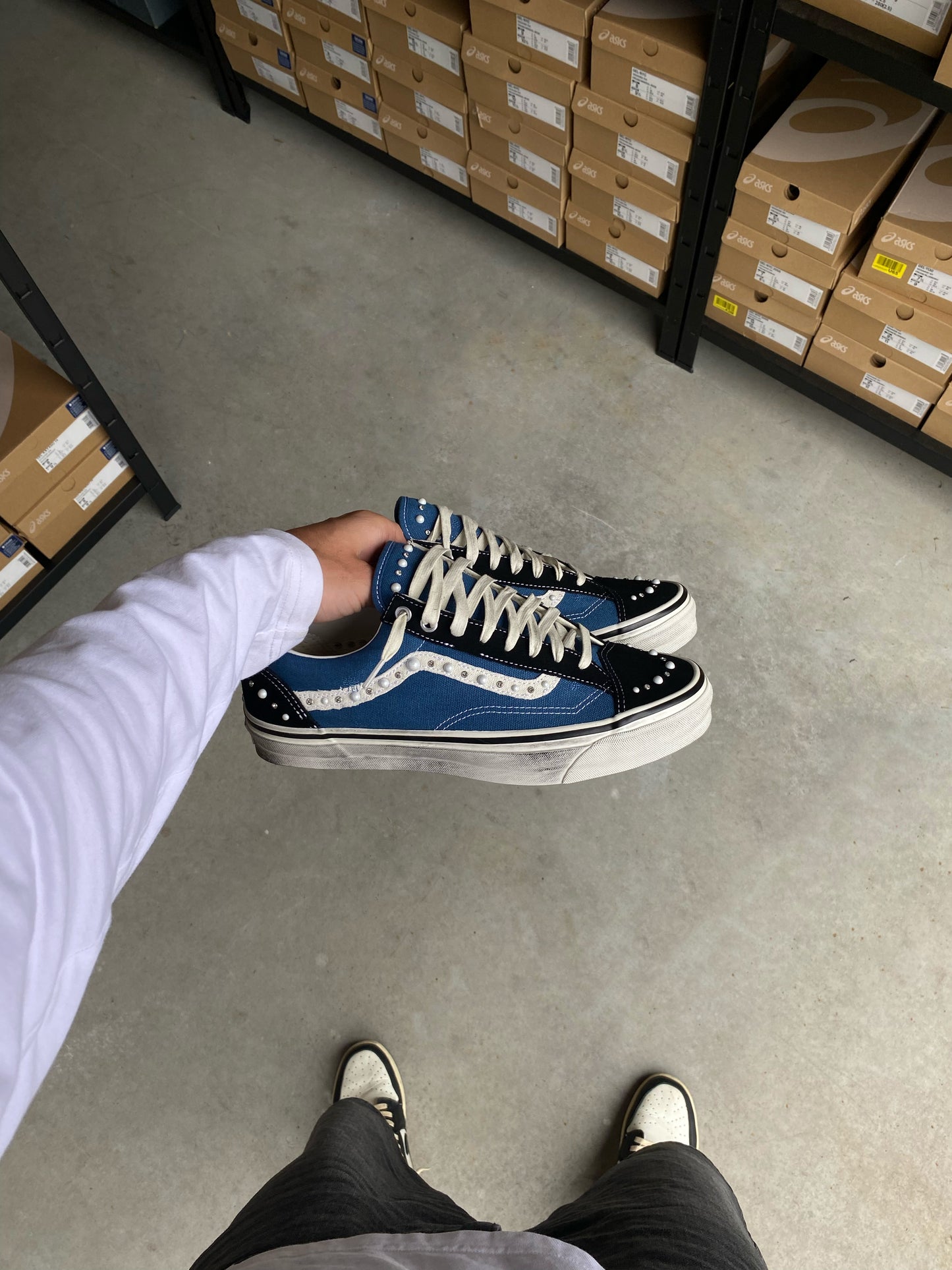 Vans LX Old Skool 36 Pearlized "Black Navy"
