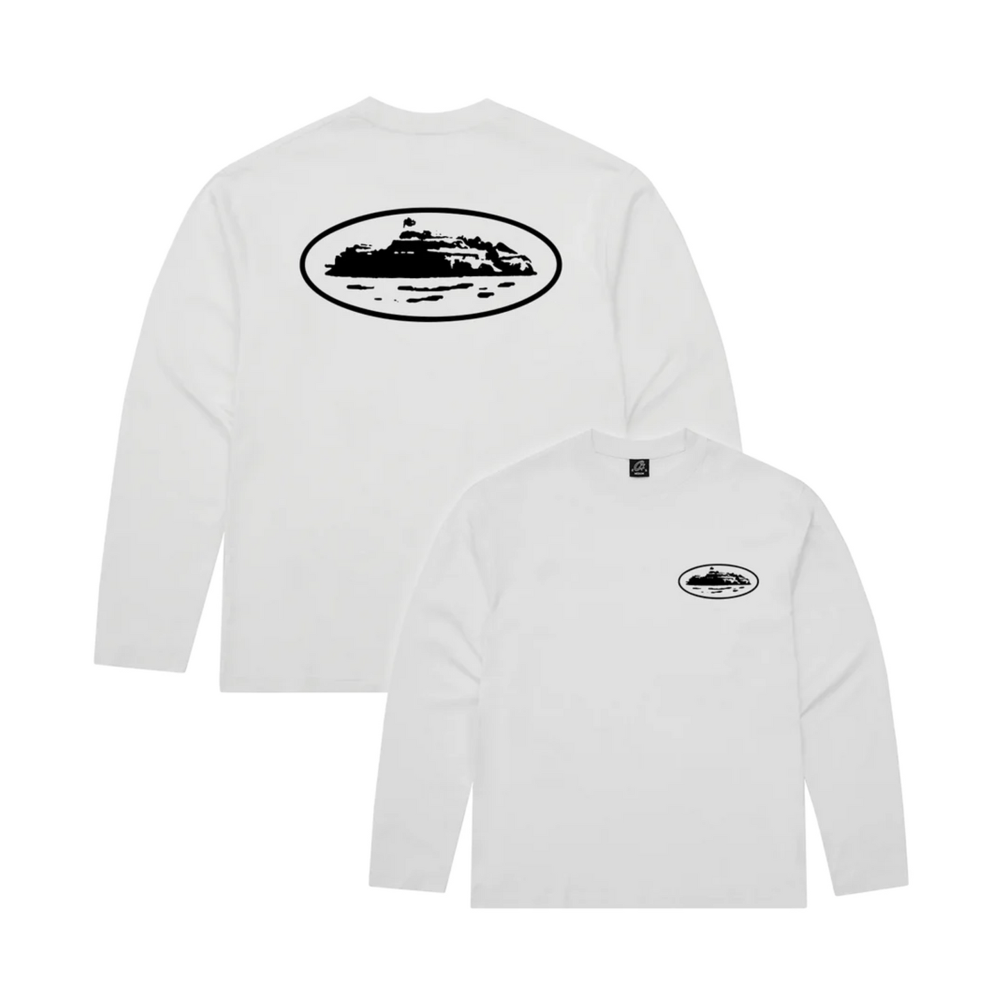 Corteiz OG Island Longsleeve White