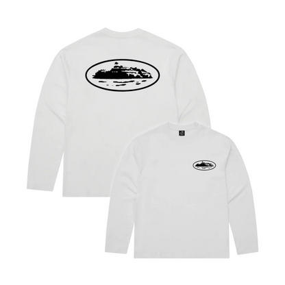 Corteiz OG Island Longsleeve White