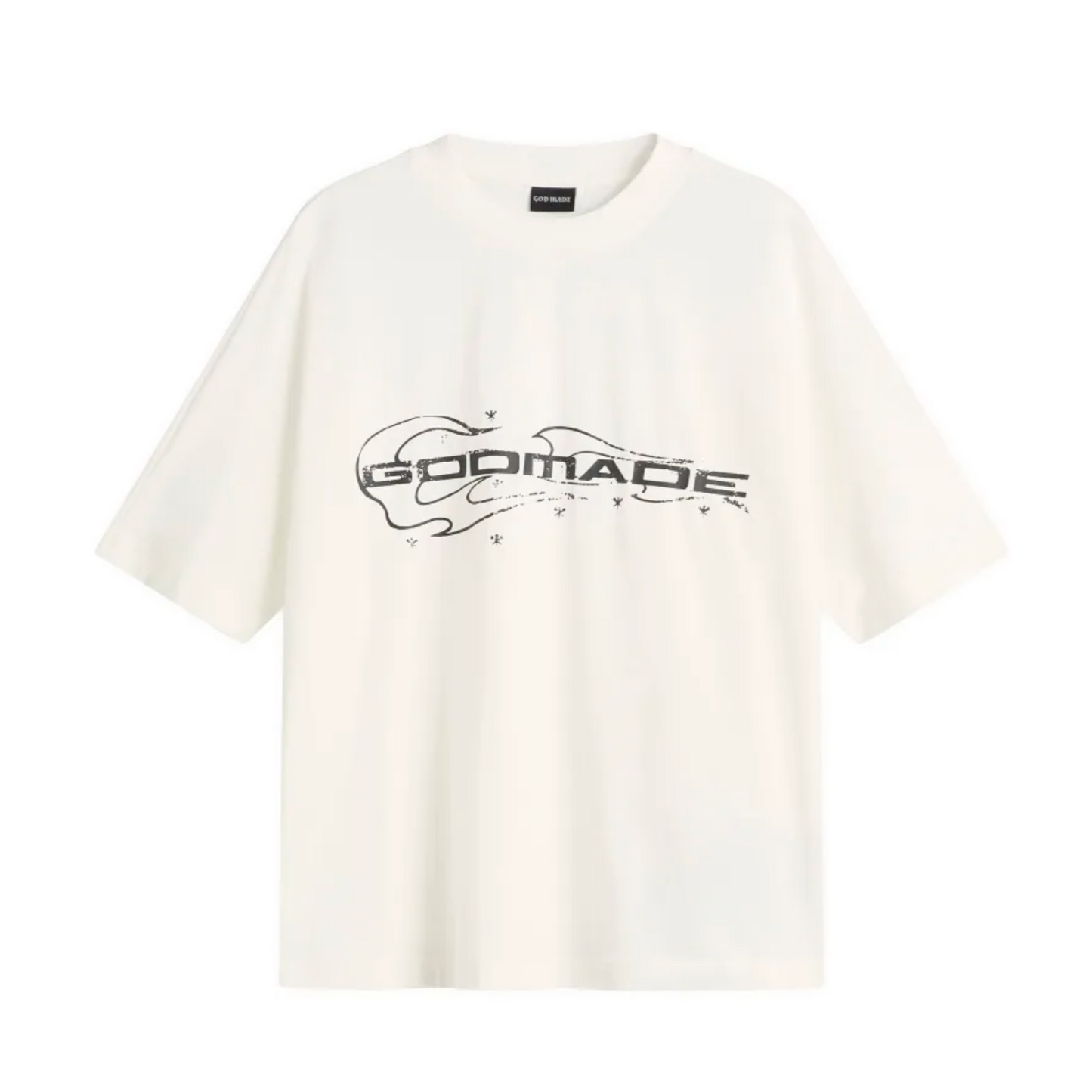 God Made Spark Fire Tee Cream