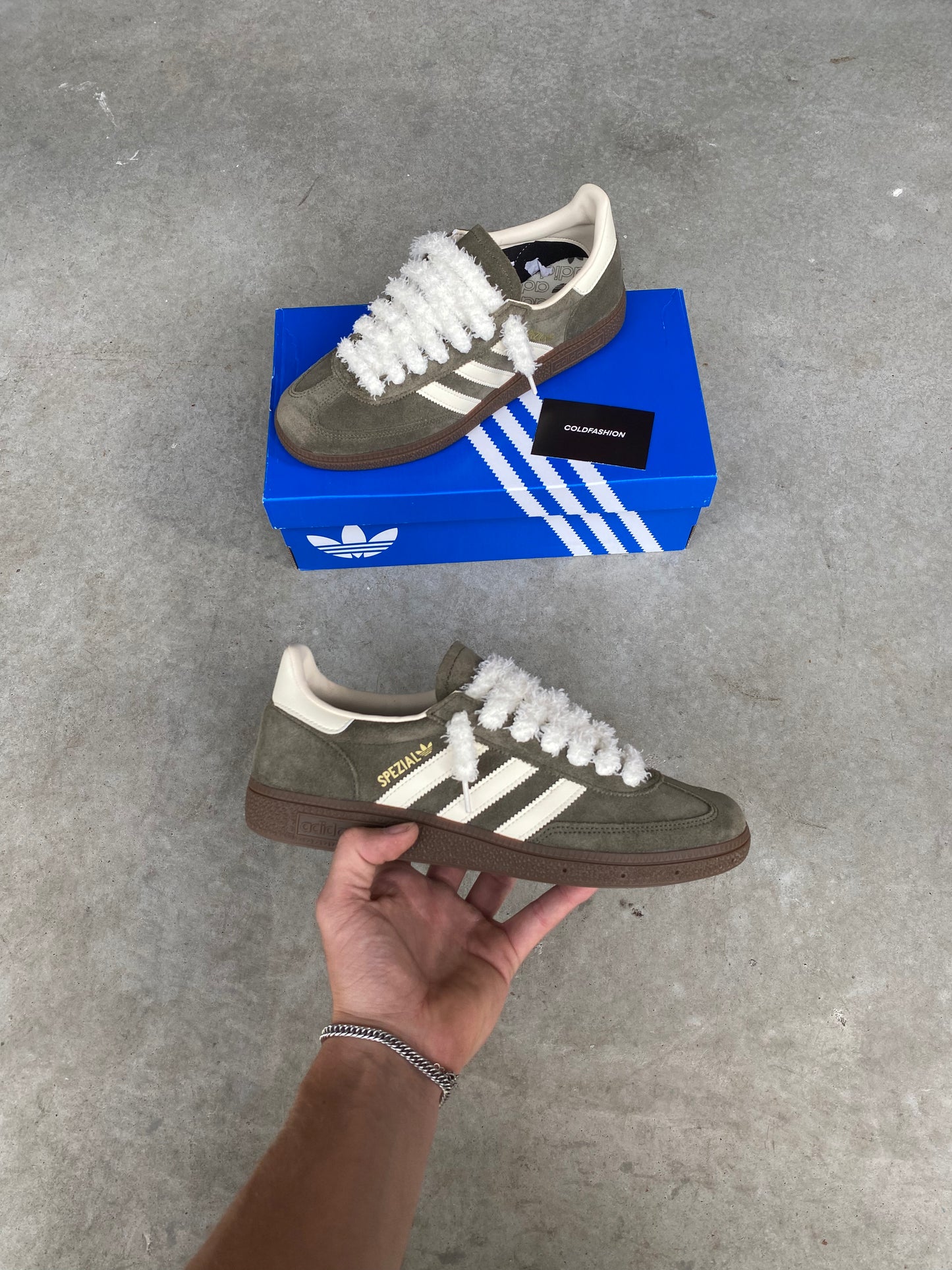 Adidas Spezial Olive Strata Cream White