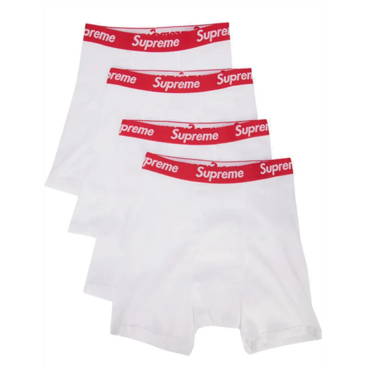 Supreme Hanes Boxer Brief White (4 pack)