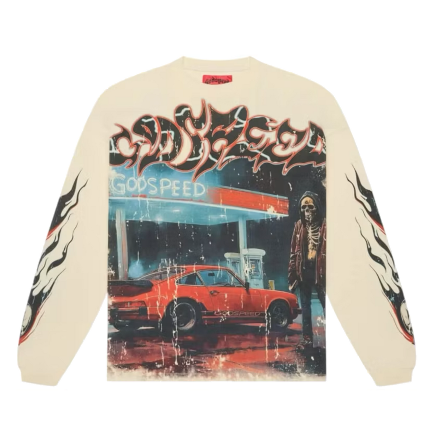 Godspeed Pit Stop L/S T-shirt Bone